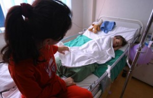 Copil in spital